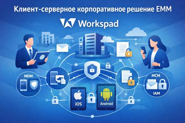 Клиент-серверное корпоративное решение класса EMM: организация защищённой мобильной работы на примере Workspad